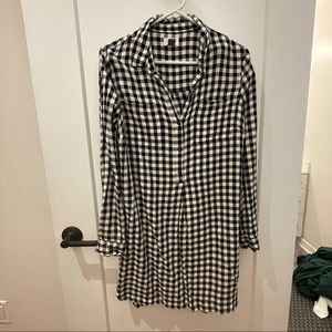 Black Flannel Dress
